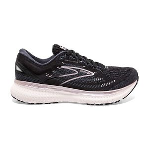 Brooks Glycerin 19 Road Running Shoes - Womens, Black/White | IE-NQU847569